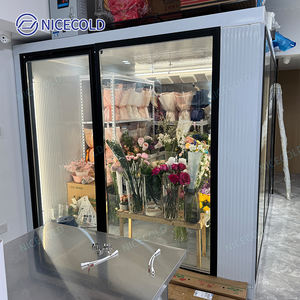 Exhibición de flores, cámara frigorífica, tiendas florales, refrigeradores de refrigeración con puerta de vidrio, expositor, walk-ins - Product Image 6