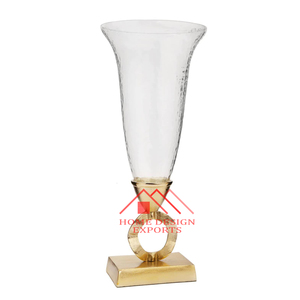 Jarrones modernos con forma de cono para macetas, para decoración de hoteles y restaurantes, jarrones de suelo estriado único para centros de mesa de boda - Product Image 3