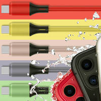 Câble de téléphone portable OEM 2A 3A charge rapide câble USB A à C candy usb avec boîtier en acrylique pour iphone et android
