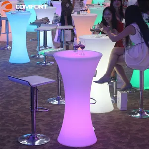 ナイトクラブバーラウンジ家具ナイトクラブ照明付き防水LEDバーテーブルLED家具カクテルテーブルパーティー家具