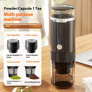 ポータブル全自動USBエスプレッソコーヒーメーカーミニ電気旅行コーヒーメーカーステンレス鋼ハウジングカーRV屋外用 - Product Image 1