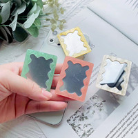 Miroir de maquillage carré pliable pour téléphone portable, accessoires pour paresseux, support de prise pour téléphone portable, tablette