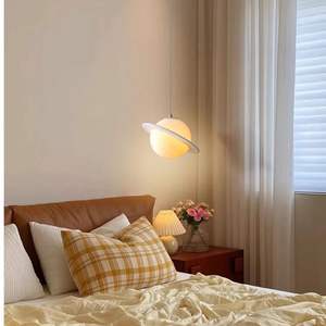 Lampadario moderno e minimalista con luce a forma di sfera rotonda per soggiorno - Product Image 3