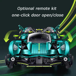 Guly 10658 1:8 <span class=keywords><strong>Utopia</strong></span> Super Car, Bloques de Construcción de Modelos de Autos de Carreras, Juguetes MOC, 3328 Piezas, Juego de Bloques de Ladrillos para Niños, Regalo de Navidad - Product Image 3