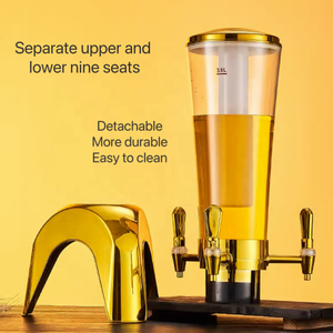 <span class=keywords><strong>Distributeur</strong></span> <span class=keywords><strong>de</strong></span> boissons commercial à triple tête pour bière et jus, pour hôtels, petit modèle <span class=keywords><strong>de</strong></span> comptoir, sur trépied - Product Image 2