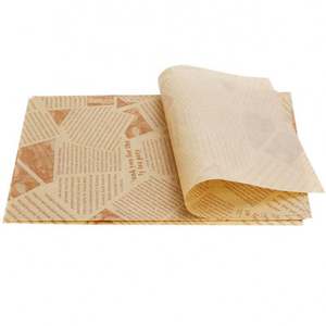 Hot Sale Food Wrap <b>Paper</b> Factory Custom logo Printed Food Grade PE Coated Greaseproof Sandwich and Hamburger <b>Wrapping</b> <b>Paper</b> - Product Image 1