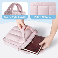 Bolsa de Transporte para Libros, Tipo Puffy, Directo de Fábrica, Bolsa de Iglesia para Útiles Escolares, Bolsa de Transporte para Biblia con Cremallera, Funda Protectora para Biblia para Mujer