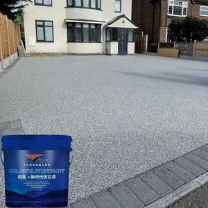 Peinture extérieure en <span class=keywords><strong>pierre</strong></span> à base de résine acrylique à base d'eau Résine résistante à l'eau Sol en <span class=keywords><strong>pierre</strong></span> lavée pour usage extérieur - Product Image 4