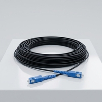 Câble à fibres optiques extérieur en promotion 6,0 mm GJYXCH 4 cœurs, cordon de brassage avec connecteur SC/LC APC UPC