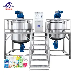 Cosmetic Mixer Machine Liquid Soap Hair Gel Detergent Homogenizer Mixing Tank For Skin Care Agitator Heating