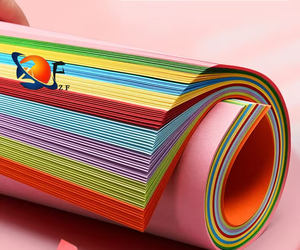 100% gỗ bột giấy 230gsm tùy chỉnh in ấn các tông giấy cardstock thẻ đầy màu sắc A4 giấy màu giấy bán buôn - Product Image 1