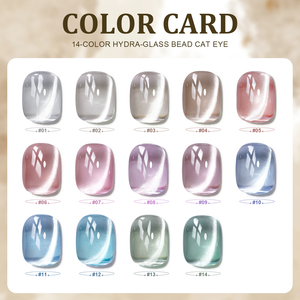 <span class=keywords><strong>Miss</strong></span> Gooey-Ensemble de <span class=keywords><strong>14</strong></span> couleurs de gel yeux de chat 3D magnétique pour les yeux de chat, marque privée d'art des ongles, ensemble de vernis gel UV - Product Image 4