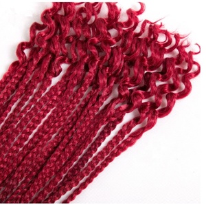 Cho Ombre 100G Xoăn Tổng Hợp Afro Kinky Bím Tóc Chất Lượng Cao Biểu Hiện Đối Với Phụ Nữ Giá Rẻ Giá Đen Hot Bện Tóc - Product Image 4