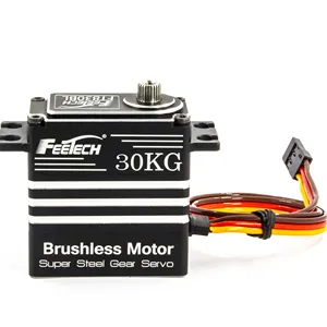 Fetech Ft830bl 30Kg Hoog Koppel Pwm Digitale Borstelloze 180 Graad Stalen Tandwiel Servo Voor Rc Drone Industriële Apparatuur Servo