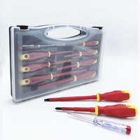 Jeu de 8 tournevis isolés pour électricien, testeur de tension 1000V, OEM pour réparation électrique avec étui de transport, haute qualité