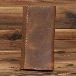 Luxury Business Fashion Leather Open Card Holder Purse <b>RFID</b> <b>Blocking</b> Men's Long <b>Wallet</b> - Product Image 5