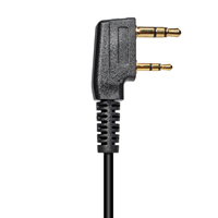 Headset Radio dua arah, Earpiece Walkie Talkie 2 Pin dengan mikrofon PTT kompatibel dengan Kenwood Baofeng Puxin