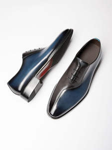 Zapatos de Vestir Hechos a Mano de Alta Calidad para Hombre, de Cuero Genuino, Impermeables, Antideslizantes, con Diseño de Puntos, Transpirables, para Bodas y Fiestas - Product Image 3