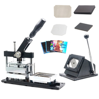 Nouvelle machine manuelle pour la fabrication de badges rectangulaires en fer blanc et d'aimants de réfrigérateur, 80x53mm, avec aimant souple