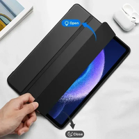 Casing pintar Tablet Lenovo tab P12 12.7 2023, sarung TPU lembut dudukan lipat tiga untuk Xiaoxin Pad Pro 12.7 TB371FC dengan Auto Wake