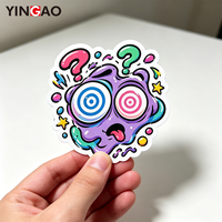 Pack d'autocollants découpés sur mesure Goo Blob Monster, art vinyle amusant de style dessin animé pour la décoration d'ordinateurs portables, de bouteilles d'eau et de carnets