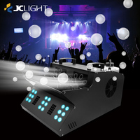 1500w Double Roue 18pcs RGB 3IN1 LED Brouillard Fumée Bulle Machine pour Fête De Mariage