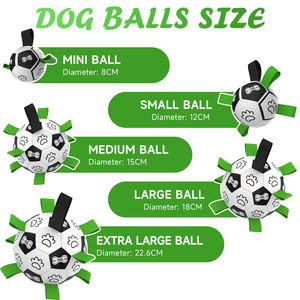 KINYU dayanıklı futbol-tarzı interaktif köpek topu oyuncak PU malzeme açık dayanıklı çevre dostu plastik interaktif <span class=keywords><strong>Pet</strong></span> futbol - Product Image 2