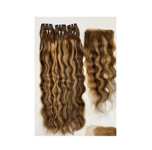 ผมต่อผมตรงหยักศกธรรมชาติผมคนไม่ผ่านกระบวนการผมชาวอินเดีย - Product Image 1
