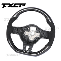 Volante de fibra de carbono para Volkswagen Polo MK5 Golf 6 Jetta MK6 R GTI Golf 5 Scirocco CC Passat Tiguan