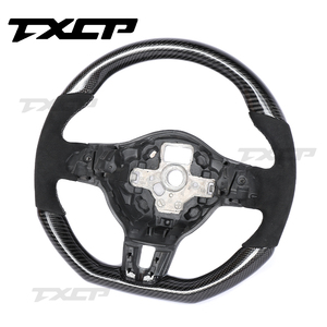 Volante in Fibra di Carbonio Adatto per <span class=keywords><strong>Volkswagen</strong></span> Polo MK5 Golf 6 Jetta MK6 R GTI Golf 5 Scirocco CC Passat Tiguan - Product Image 2