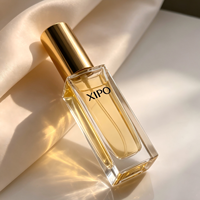 Flacon de parfum en verre carré vide de luxe personnalisé de 30 ml avec impression sur écran, emballage élégant