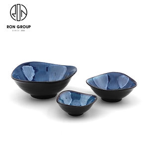 Bol de <span class=keywords><strong>service</strong></span> à salade irrégulier de 4.5/6/8 pouces Traiteur Dîner Couverts <span class=keywords><strong>Vaisselle</strong></span> en porcelaine pour Restaurant Hôtel - Product Image 3