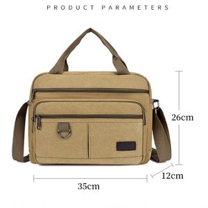 Maletín para Portátil de Lona Encerada Impermeable con Logotipo Personalizado, Maletín de Mensajero Vintage para Computadora, Bolso de Negocios para Oficina y Trabajo - Product Image 2