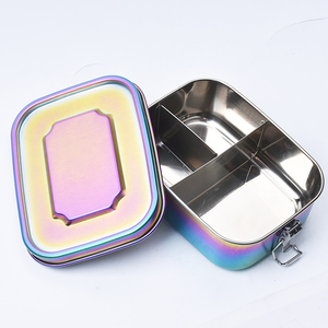 Stainless Steel Bento Lunch Box Two Sides Durable Perfect LunchBox
