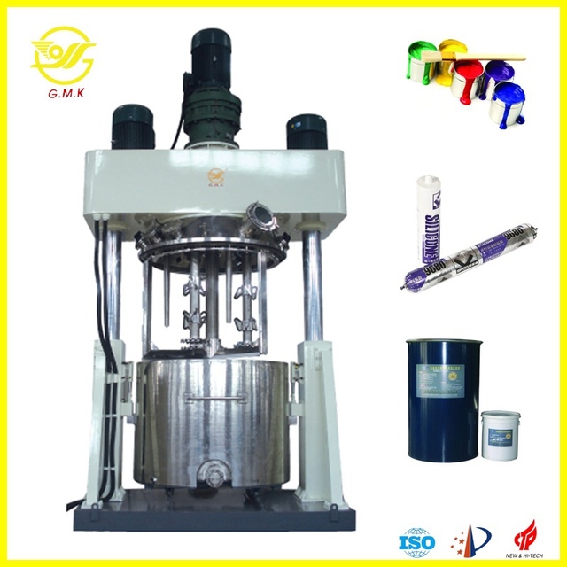 Vacuum 1100L High Speed Dispersion Mixer Hydraulic Lift High Viscosity Dispersing Machine for Sealant Silicone Rubber Production