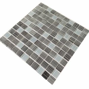 High Quality Glossy Crystal Glass Mosaic <strong>Tiles</strong> Mix <strong>Marble</strong> Mosaic <strong>Tile</strong> Hot Sale Purple Gold <strong>Line</strong> Glass Mosaic <strong>Tile</strong>