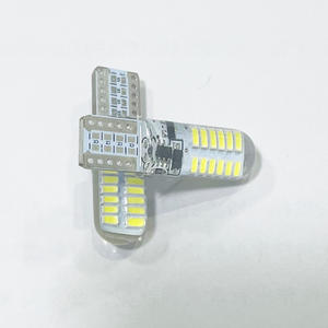 GEARUIS T10 bola lampu Wedge 12V putih murni, pelat lisensi mobil 3014 K LED 24 SMD 6500 - Product Image 2