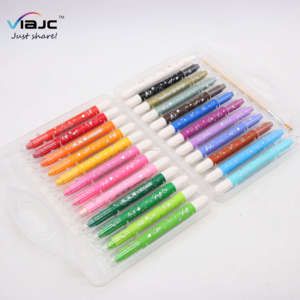 24 colori set gel pastelli cena liscia lavabile blendable torsione pastelli per i bambini regalo con la spazzola - Product Image 6
