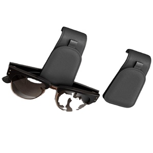 Trendy PU Couro Magnético Óculos De Sol <span class=keywords><strong>Clip</strong></span> Estilo Popular <span class=keywords><strong>Car</strong></span> Visor Óculos Titular Hanger Bar <span class=keywords><strong>Car</strong></span> Sunglass Bracket - Product Image 1
