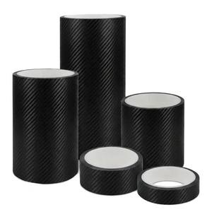 Adesivos de Letras em Fibra de Carbono Vermelha 3D Personalizados DIY A-Z Autoadesivos à Prova d'Água para Portas Automotivas - Product Image 2