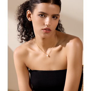 JINYOU 2085 Collar de Perlas Naturales de Agua Dulce de Lujo con Colgante de Acero Inoxidable, Elegante y Exquisito para Mujer, Joyería para Madre o Hermana - Product Image 5