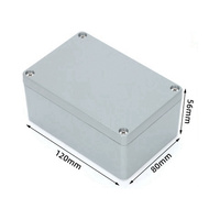 Boîte de jonction en aluminium étanche OEM ODM robuste pour machines compactes 120x80x56mm AJB002-1