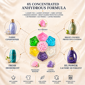 JIETI <b>Detergent</b> Pods Floral Fruity Fragrance Long Lasting Automatic Machine Wash 70+ Active Substance - Product Image 5