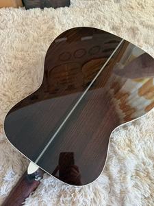 Gitar Akustik Solid Berkualitas Tinggi <span class=keywords><strong>40</strong></span> Inch OM Body Buatan Tangan dengan Kayu Spruce dan Rosewood Solid Cocok untuk Pertunjukan - Product Image 5