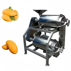 Mesin Pulper mangga besi tahan karat untuk buah, mesin pembuat jus/mesin ekstraktor mangga baja tahan karat untuk industri
