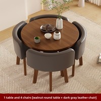 Ensemble de table de réception en bois de style moderne et créatif avec plateau en marbre et rangement pour balcon, bureau, salon de thé, repas décontractés