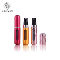 2022 fournisseur en gros parfum bouteille en verre voyage 5ml Mini Portable voyage atomiseur bouteille rechargeable remplissage inférieur