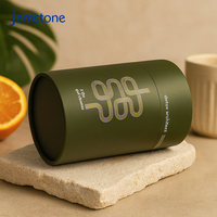Emballage de boîte cylindrique en carton kraft de qualité alimentaire recyclable avec logo personnalisé, pour pilules, capsules, compléments alimentaires, tubes en papier pour vitamines