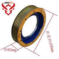 Poulie de traction pour ascenseur Mitsubishi, diamètre 400*4/5/6/7*8, câble de traction