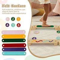 Juego de bloques de equilibrio para niños, piedras de apoyo Montessori, pista de obstáculos para niños pequeños, juguete de gimnasia para interiores, desarrolla habilidades motoras gruesas